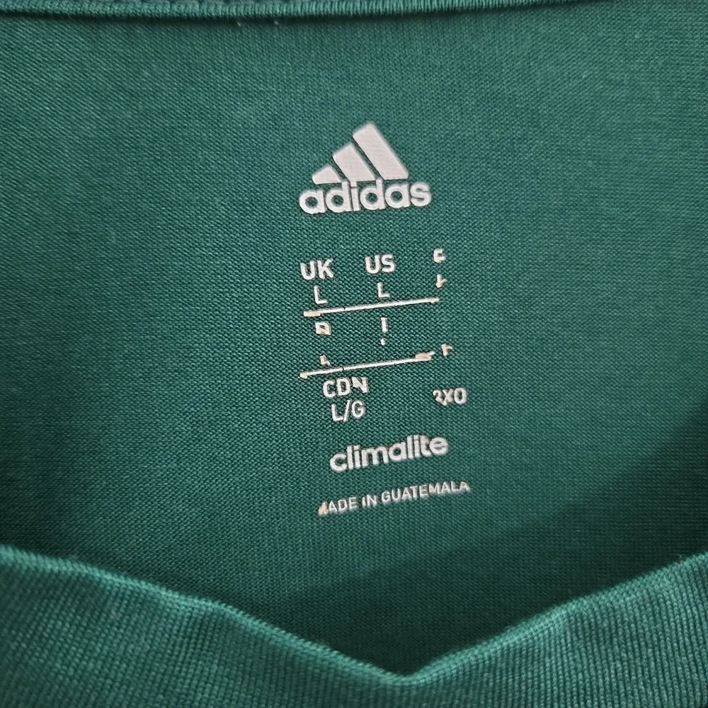 Adidas Aquinas Baseball Climalite Mens Long Sleeve Shirt Size Large Green